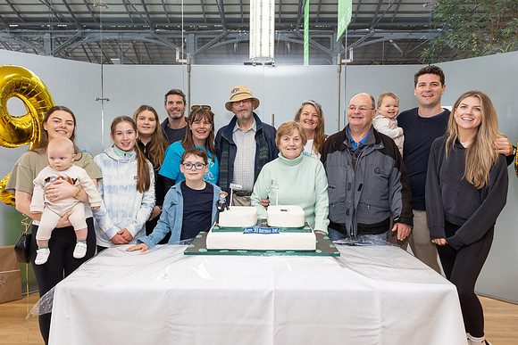 Jim Callery,founder of the National Famine Museum arrives at EPIC, the Emigration Musuem on his 90th birthday having just completed the 165km National Famine Walkway. Photo by Paul Kelly -10